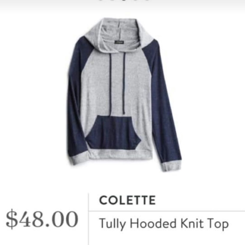 Stitch Fix l Colette Tully Hooded Knit Top, Small